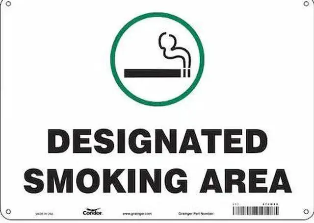 Main image of CONDOR 474M28 Safety Sign, 10" H, 14 in W, Polyethylene, Horizontal Rectangle,