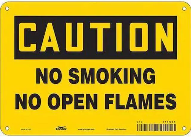 Main image of CONDOR 474N65 Safety Sign, 7" H, 10" W,  Vertical Rectangle, English, 474N65