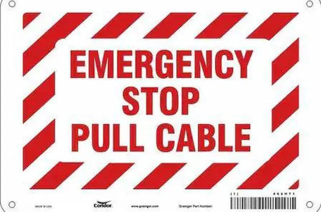 Main image of CONDOR 469H71 SAFETY SIGN FIRE AND EMERGENCY, 7 in Height, 10 in Width,