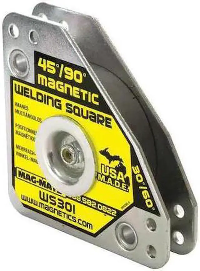 Alt view image 2 of 4 - Mag-mate Magnetic Welding Square, 3-3/4in.L, 60 lb. Silver  Ceramic WS301AX3