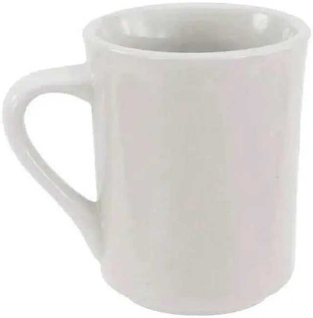 Alt view image 2 of 3 - CRESTWARE AL16 White Narrow Rim Mug 8-1/2 oz., Pk36