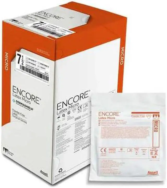 Main image of ENCORE 330104 Encore, Disposable Gloves, 2.8 mil Palm, Latex, Powder-Free, 6.5,