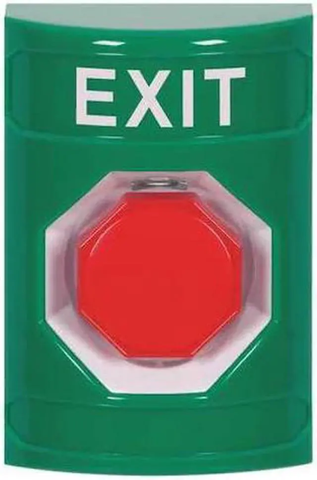 Alt view image 3 of 3 - SAFETY TECHNOLOGY INTERNATIONAL SS2105XT-EN Exit Push Button, Green,