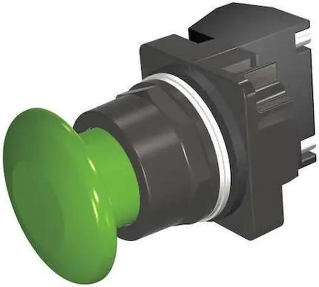 Main image of SIEMENS 52BM9W3K Mushroom Head Push Button, 30 mm, 1NO, Green