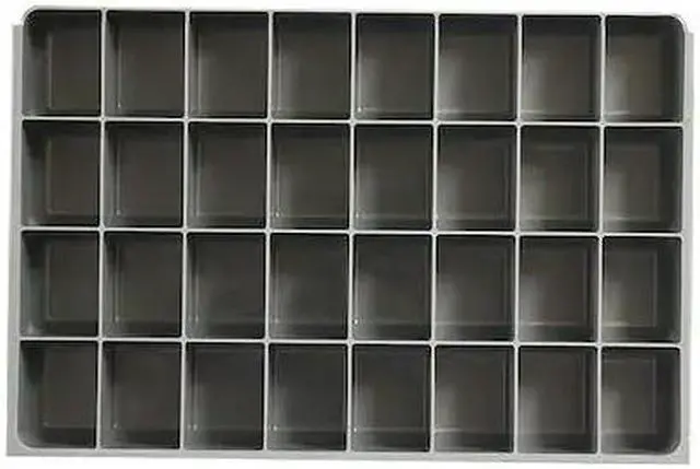 Alt view image 2 of 5 - Durham Mfg Compartment Drawer Insert Gray Powder Coated  Plastic  124-95-32-IND