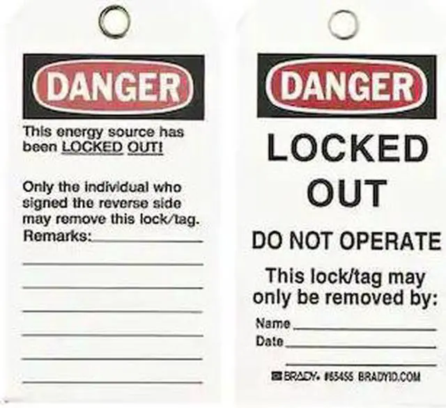 Main image of BRADY 65455 Danger Tag,5-3/4 x 3 In,Cardstock,PK25