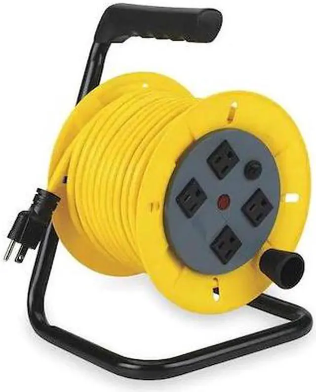 Alt view image 2 of 2 - Cord Reel, Manual, 14/3, 40Ft, Yellow