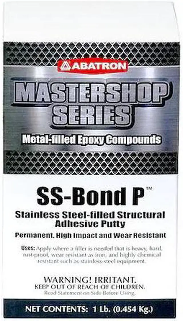 Main image of ABATRON SSPK1L Putty, 1 lb Container Size, Pail, SS-Bond P, Gray