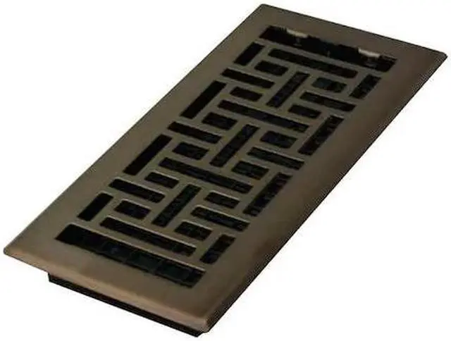 Main image of DECOR GRATES AJH410-RB Floor Register , 4 X 10 , Rubbed Bronze ,