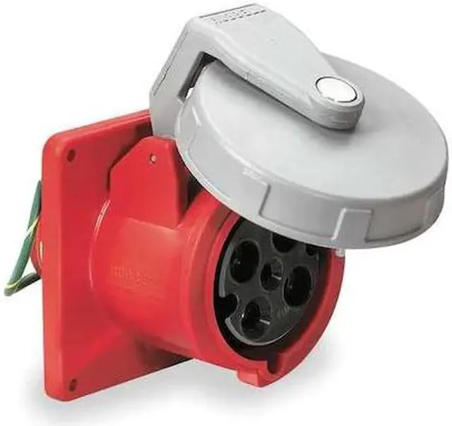 Main image of HUBBELL WIRING DEVICE-KELLEMS HBL460R7W Watertight Pin & Sleeve Receptacle, 60
