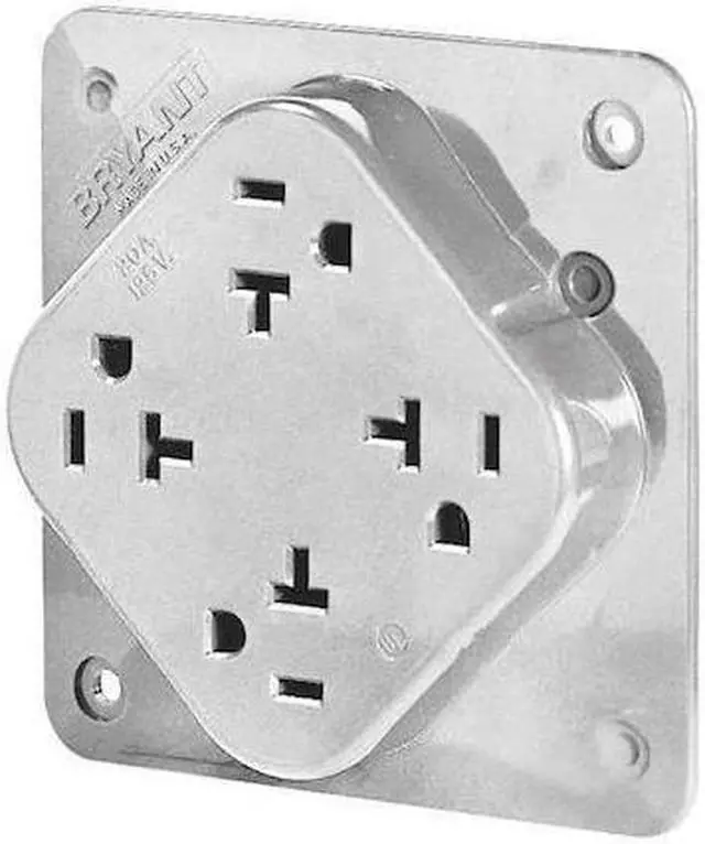 Alt view image 2 of 2 - BRYANT 21254W 20A Quad Receptacle 125VAC 5-20R WH
