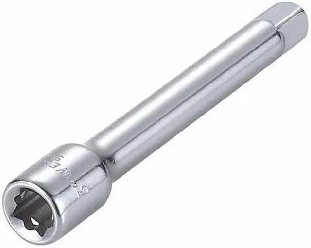 Main image of WESTWARD 53YV66 Socket Extension 1/4" Dr, 3 in L, 1 Piece, Chrome