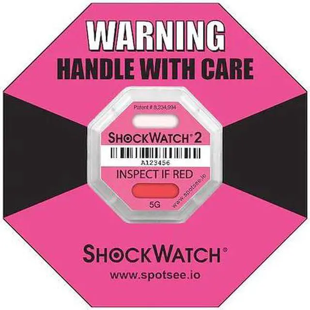 Main image of SHOCKWATCH 45000K G-Force Indicator Label,5G,PK50