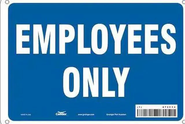 Main image of CONDOR 472C34 Safety Sign, 7 in Height, 10 in Width, Aluminum, Vertical