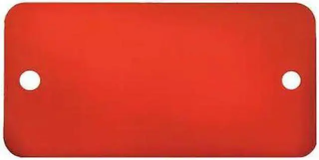 Main image of C.H. HANSON 43038 Blank Tag,Rectangle,Red,PK5