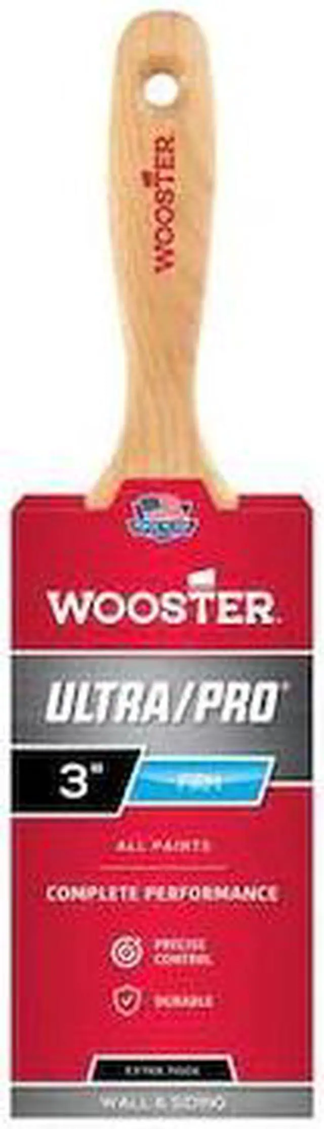 Alt view image 4 of 8 - WOOSTER 4173-3 3" Wall Firm, Nylon/Polyester Bristle, Paint Brush, Wood Handle