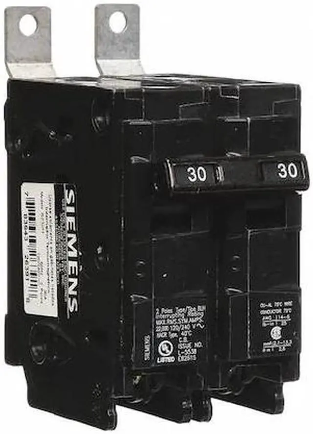 Alt view image 2 of 3 - SIEMENS B230H Miniature Circuit Breaker, BL Series, 30A, 2 Pole, 120/240V AC,