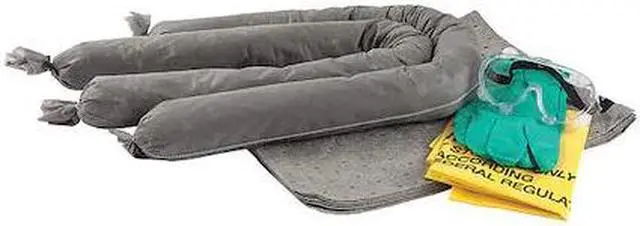 Main image of CONDOR 436M91 Spill Kit, 3 gal Volume Absorbed per Kit, 5 gal Capacity, Bag,