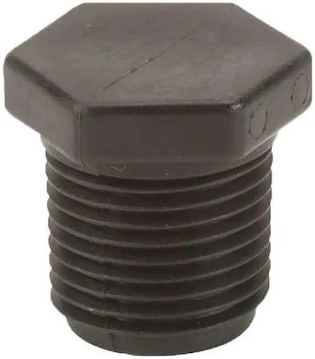 Alt view image 3 of 3 - ZORO SELECT PLUG050 Plug, Polypropylene, 1/2", Schedule 80, 300 psi Max Pressure