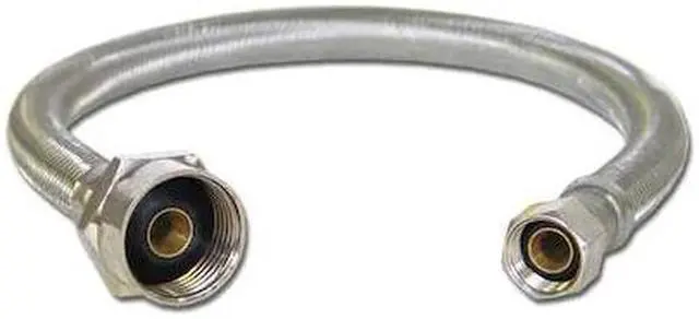 Alt view image 2 of 3 - KISSLER 88-2909 Toilet Supply Line,3/8x7/8,20in.L