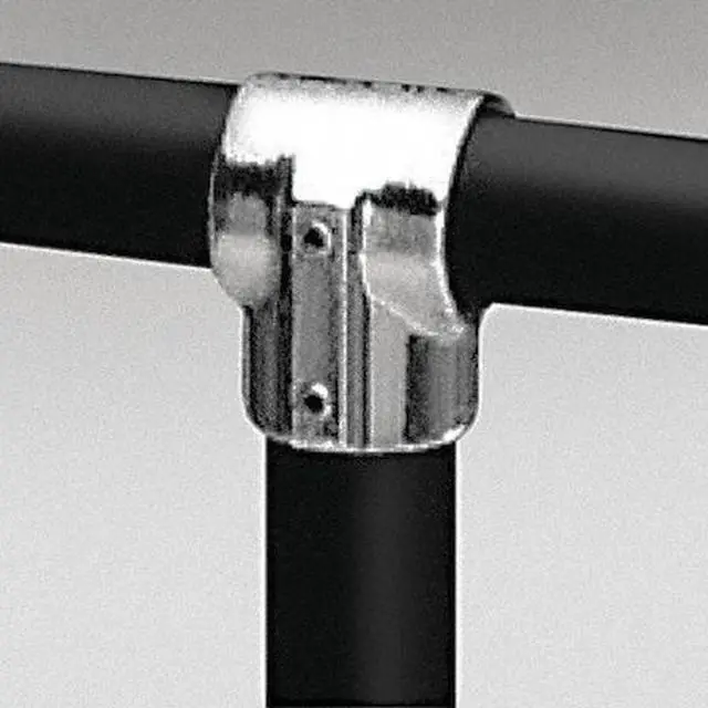 Alt view image 2 of 2 - HOLLAENDER 5E-6 Structural Pipe Fitting, Tee-E, Aluminum, 1 in Pipe Size, 32510