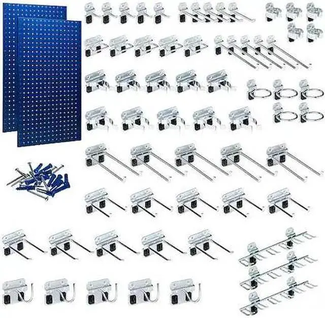 Main image of TRITON PRODUCTS LB2-BKit (2) 24 In. W x 42-1/2 In. H Blue Epoxy 18-Gauge Steel