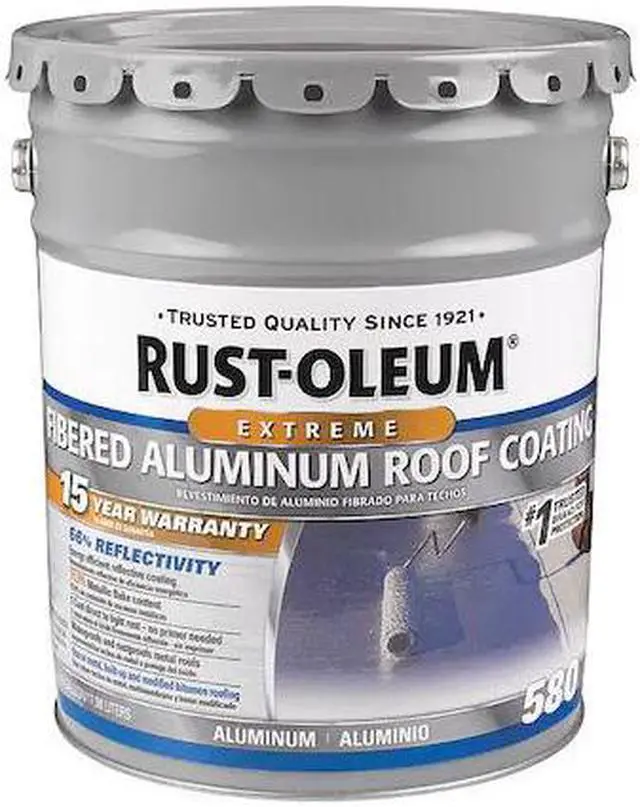 Main image of RUST-OLEUM 301995 Aluminum Roof Coating,4.75 gal