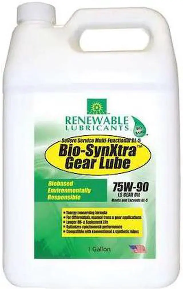 Main image of RENEWABLE LUBRICANTS 82123 Gear Oil,1 gal Sz,Light Golden