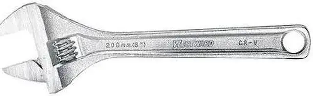 Main image of WESTWARD 31D023 Adj. Wrench,10",1-5/16" Cap.,Chrome