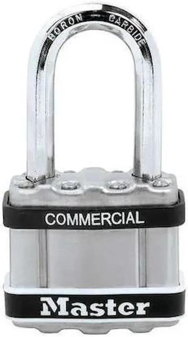 Alt view image 2 of 2 - Alike-Keyed Padlock, Extended Shackle Type, 1-1/2" Shackle Height, Silver