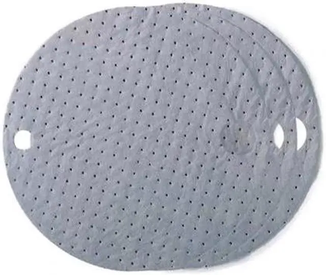 Main image of BRADY DTA25 Sorbent Pad, 6 gal, 22 in Dia., Universal, Gray, 25 PK
