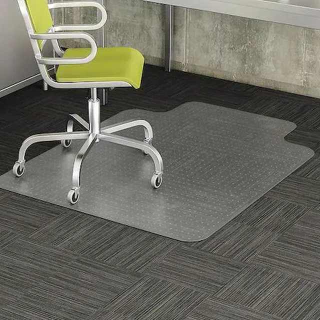 Alt view image 2 of 4 - Traditional Lip Chair Mat, Clear, For Carpet with Padding Up to 3/8" Thick