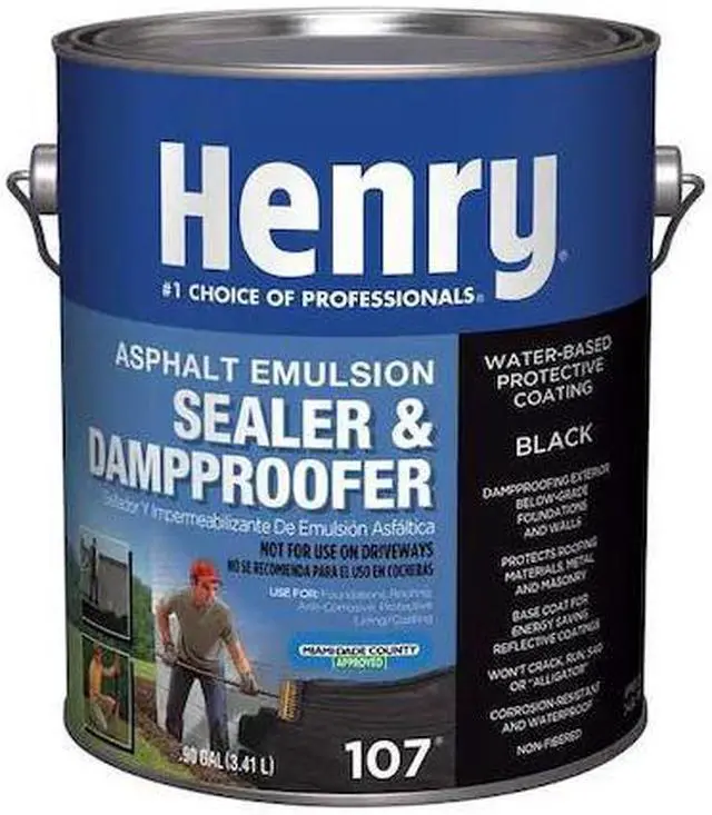 Main image of HENRY HE107046 Sealer & Dampproofer, 1 gal, Black