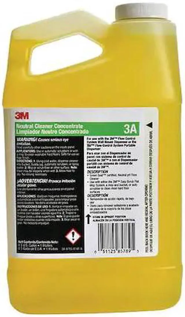 Alt view image 2 of 6 - 3M Neutral Cleaner Concentrate, 0.5 Gallon