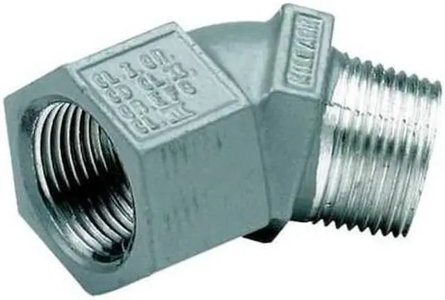 Alt view image 5 of 5 - HUBBELL KILLARK MF-45-1WW IMC 45 Deg Elbow, 1/2 in, Threaded, Aluminum, Powder