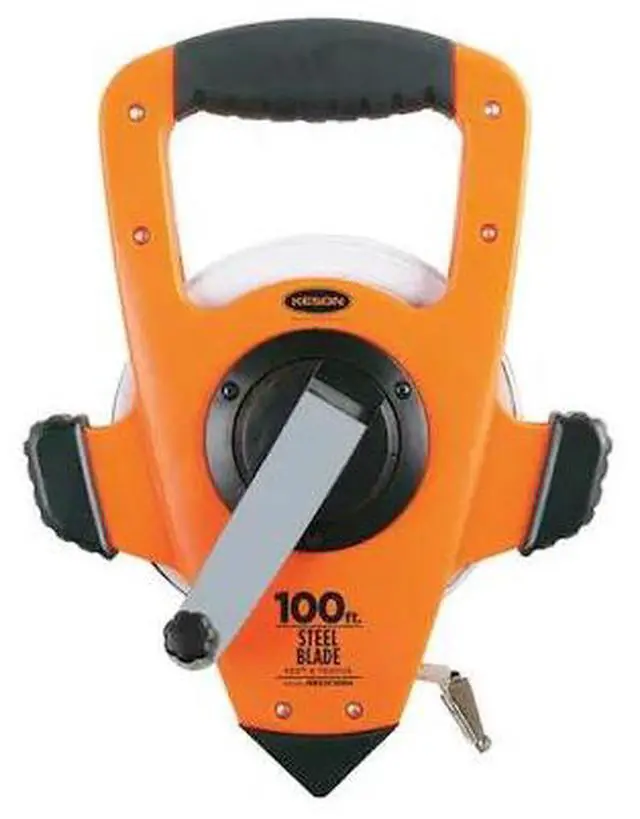 Alt view image 2 of 6 - Keson Long Tape Measure,3/8 In x 100 ft,Orange NRS10100H