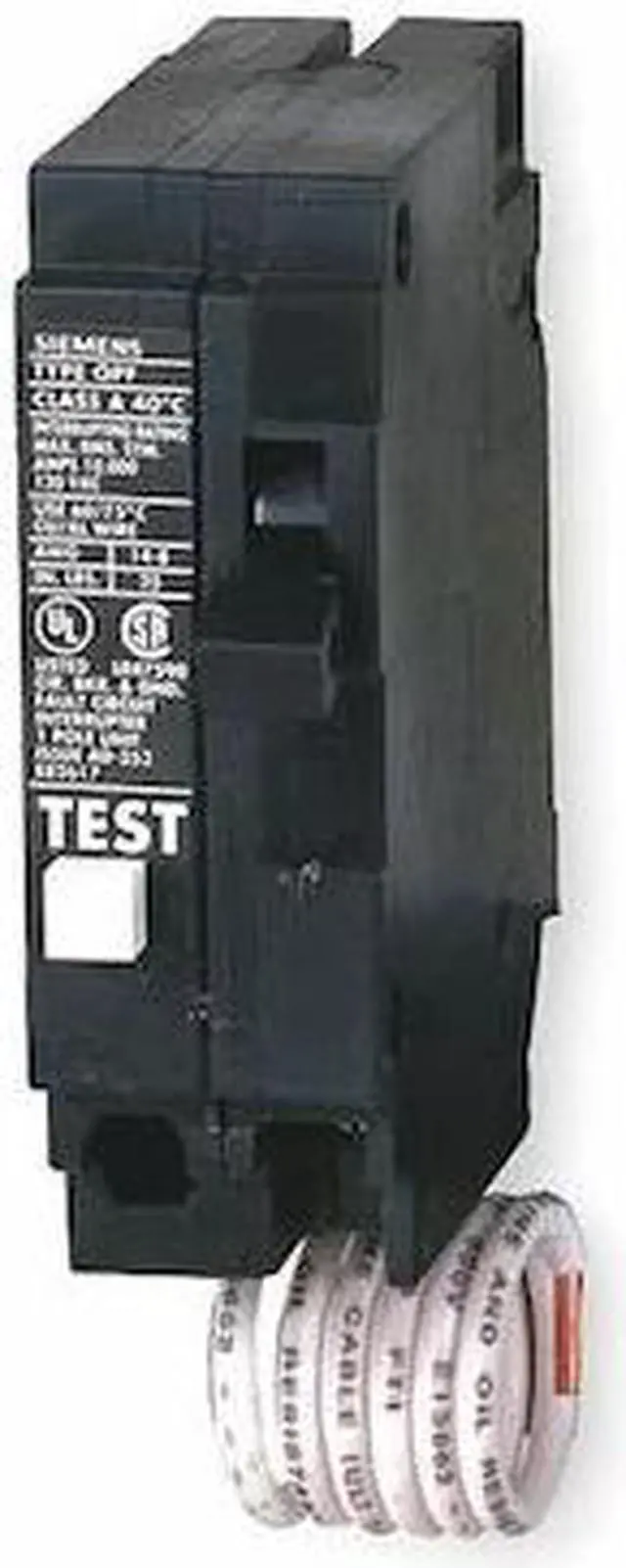 Alt view image 3 of 3 - SIEMENS QF130A Miniature Circuit Breaker, QF Series, 30A, 1 Pole, 120V AC, 10kA