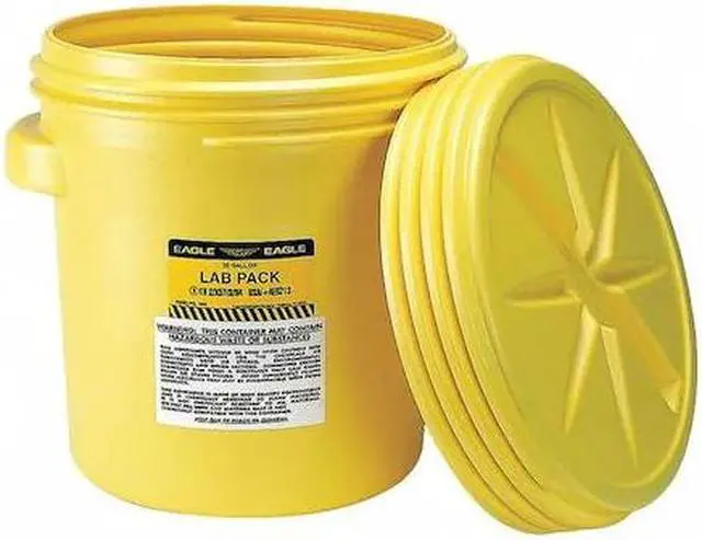 Alt view image 4 of 7 - EAGLE MFG 1650 20 gal Open Head Salvage Drum, Polyethylene, Unlined, Yellow