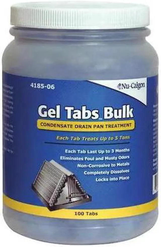 Main image of NU-CALGON 4185-06 Condensate Pan Treatment,Gel Tablet,Blue