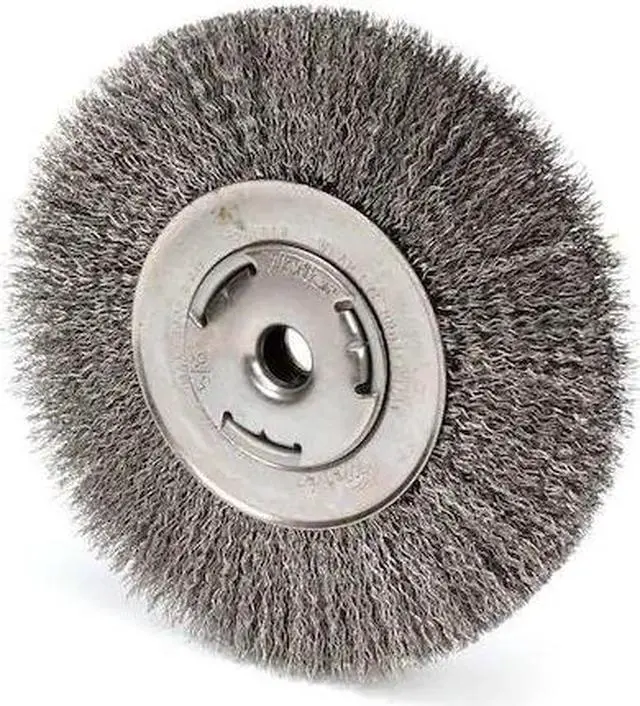 Alt view image 2 of 5 - WEILER 93491 Crimped Wire Wheel Wire Brush, Arbor, 7"