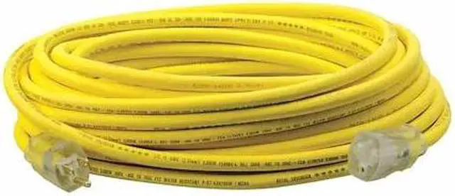 Alt view image 2 of 2 - Extension Cord,  Outdoor,  15.0,  125VAC,  Number of Outlets 1,  Yellow
