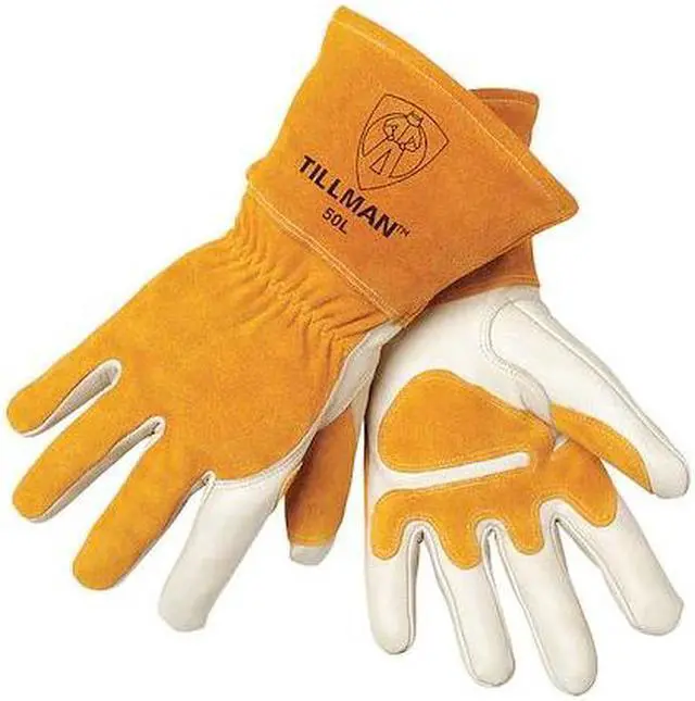 Alt view image 3 of 3 - Tillman 50 Top Grain Split Cowhide Fleece Lined MIG Welding Gloves, 2X-Large