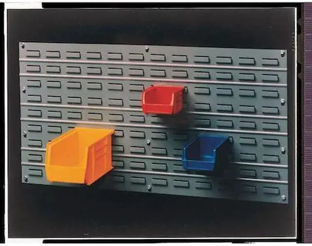 Alt view image 2 of 6 - Quantum Storage Systems Louvered Panel Gray Powder Coated  Steel  QLP-3619