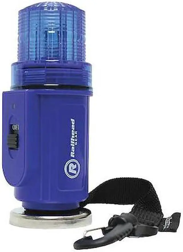 Alt view image 2 of 4 - RAILHEAD GEAR M50B-LED Warning Strobe,Blue,LED