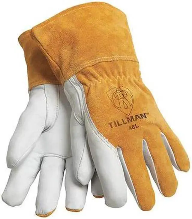 Alt view image 3 of 4 - Tillman 48 Top Grain Goatskin/Cowhide Fleece Lined MIG Welding Gloves, Small