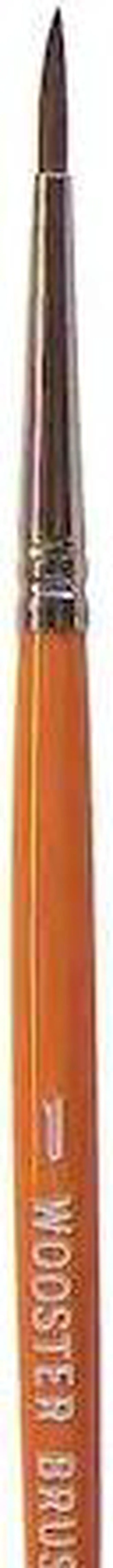 Alt view image 3 of 3 - WOOSTER F1628-1 #1 Artist Soft, Camel Hair Bristle, Paint Brush, Wood Handle
