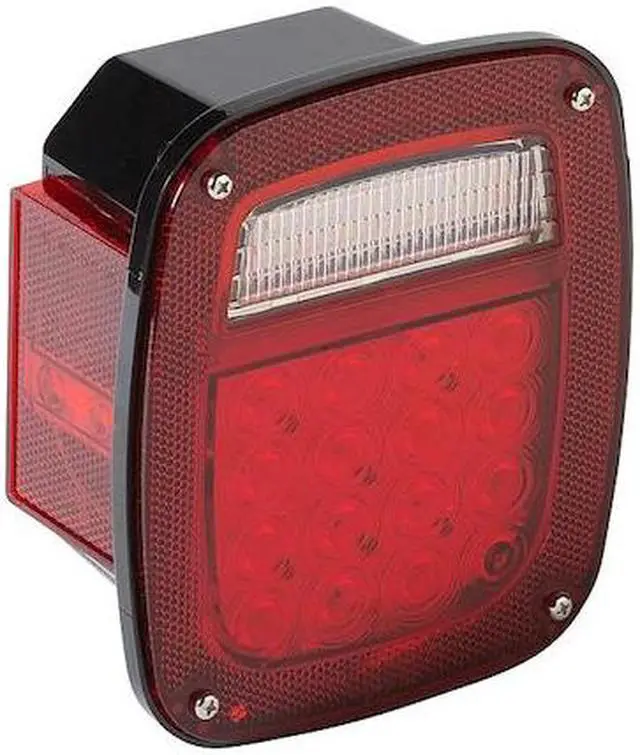 Main image of GROTE G5212 Box Lamp,LED With Sidemarker,LH,Red