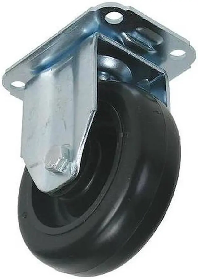 Main image of ZORO SELECT 4X696 Rigid Plate Caster,Polyolfin,3 in,176 lb
