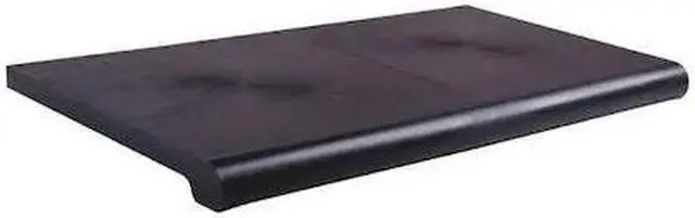 Alt view image 2 of 2 - 13"D x 24"L Bullnose Shelves with Open Bottom - Black Color,Pack Size - 4