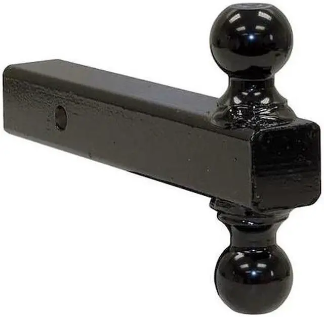 Alt view image 11 of 14 - BUYERS PRODUCTS 1802215 Dual Ball Hitch Solid Shank With Black Balls (2 in.,